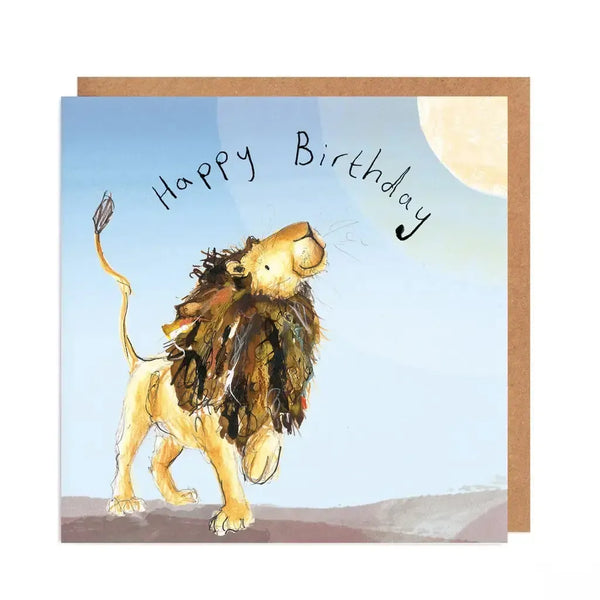 CAR Carte Double-Carterie-Catherine Rayner-Arlo the Lion Sunshine Birthday-Papeterie du Dôme