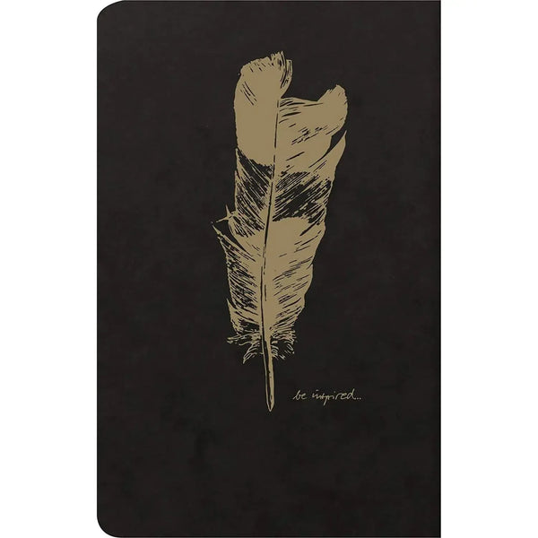 CLT Flying Spirit Carnet Piqure Textile 11x17 96p Noir-Carnet-Clairefontaine-Papeterie du Dôme