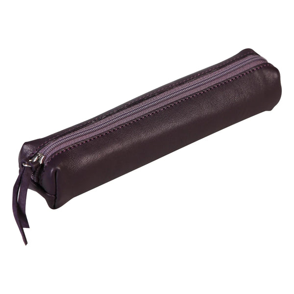 CLT Lawrence Cuir Trousse Slim-Trousse-Clairefontaine-Aubergine-Papeterie du Dôme