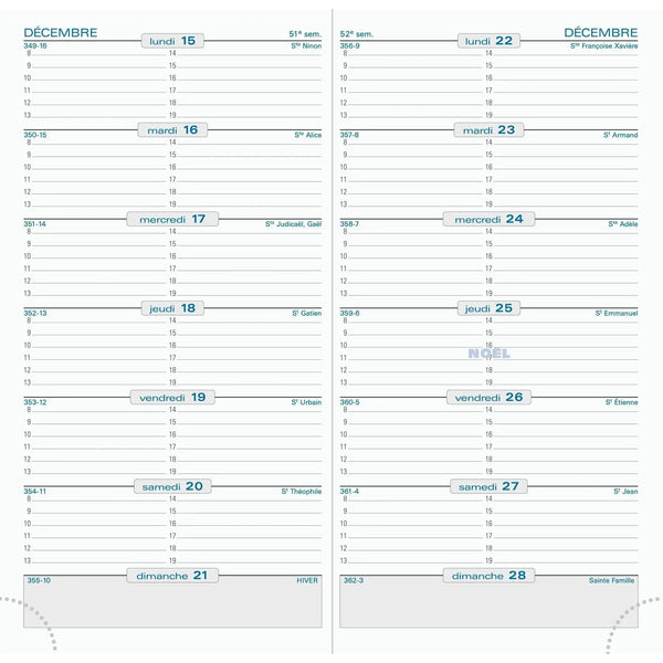 EXA Agenda SL 17 Cassandra Semainier-Agenda-Exacompta-Papeterie du Dôme