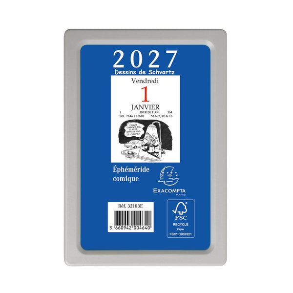 EXA Bloc Éphéméride Comique 65x97-Agenda-Exacompta-2027-Papeterie du Dôme