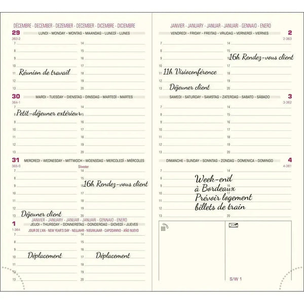 EXA Recharge Agenda Eurotime 16 Semainier-Recharge Agenda-Exacompta-Papeterie du Dôme