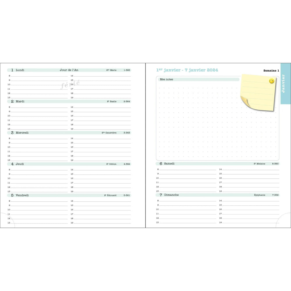 EXA Recharge Agenda Lady 18-Recharge Agenda-Exacompta-Papeterie du Dôme