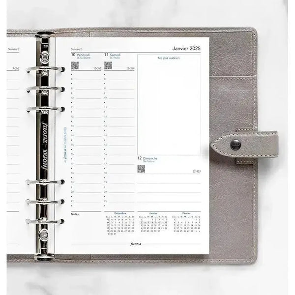 FFX A5 Agenda Semaine/2Pages Verticale FR-Recharge Agenda-Filofax-Papeterie du Dôme