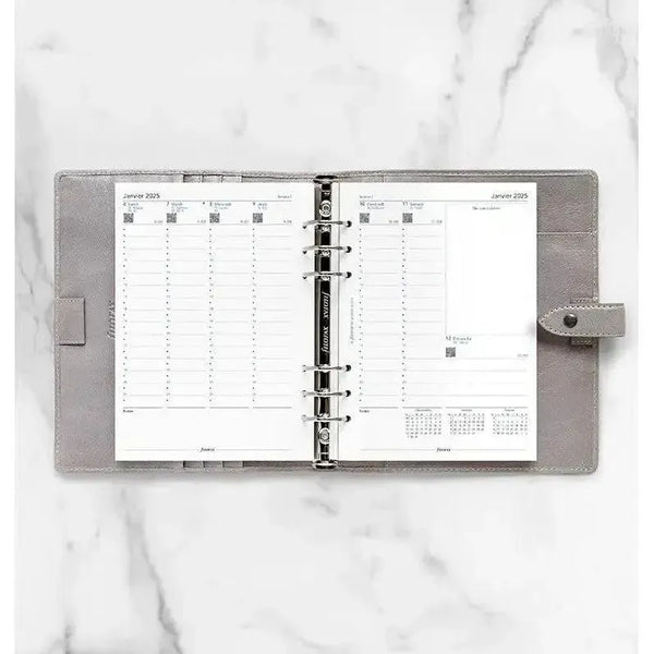 FFX A5 Agenda Semaine/2Pages Verticale FR-Recharge Agenda-Filofax-Papeterie du Dôme