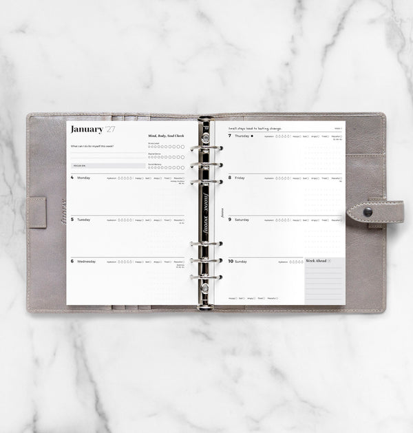 FFX A5 Recharge Semaine/2 Pages Trendy Ultimate Life Companion-Recharge Agenda-Filofax-Papeterie du Dôme
