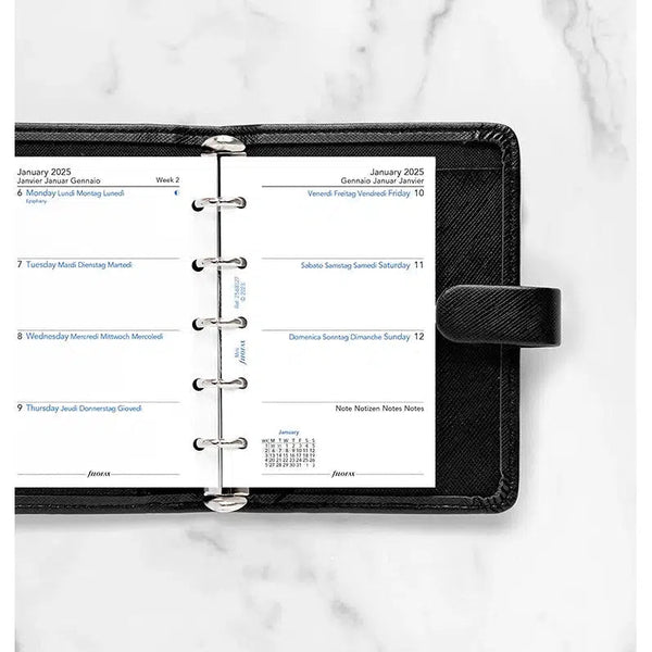 FFX Mini Agenda S/2P 4 Langues-Recharge Agenda-Filofax-Papeterie du Dôme