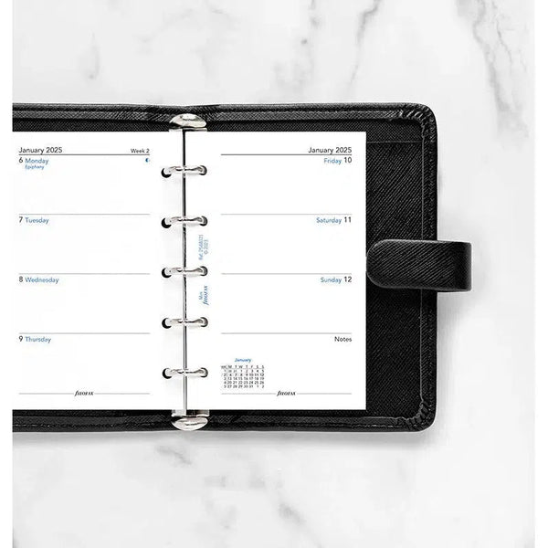 FFX Mini Agenda Semaine/2pages sans heures-Recharge Agenda-Filofax-Papeterie du Dôme