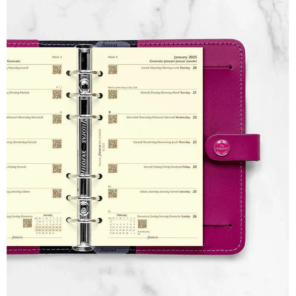FFX Personal Agenda Semaine/1Page Crème-Recharge-Filofax-Papeterie du Dôme