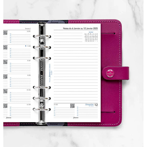FFX Personal Agenda Semaine/1Page+Notes FR-Recharge-Filofax-Papeterie du Dôme