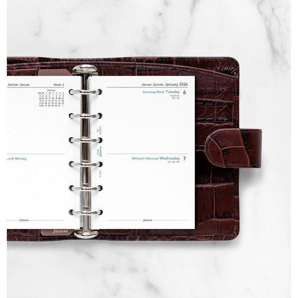 FFX Pocket Agenda 2Jours/Page sans heures-Recharge-Filofax-Papeterie du Dôme