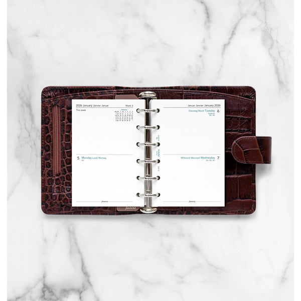 FFX Pocket Agenda 2Jours/Page sans heures-Recharge-Filofax-Papeterie du Dôme