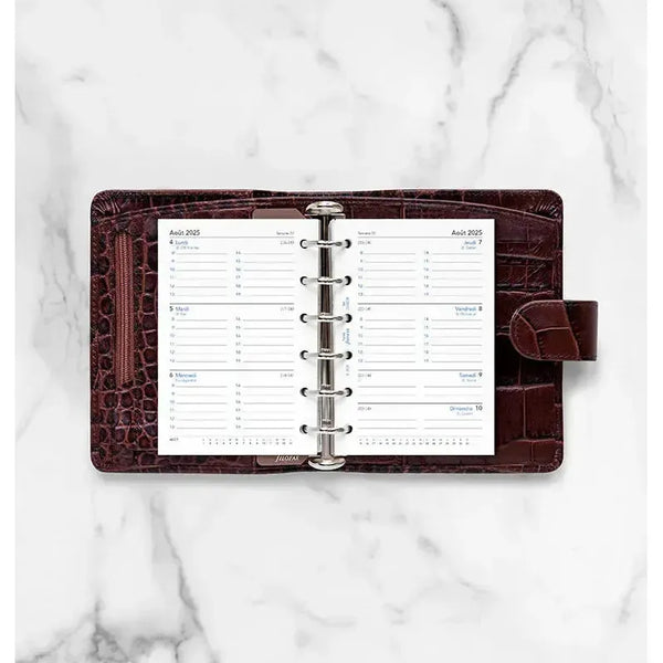 FFX Pocket Agenda Semaine sur Deux Pages Académique-Recharge-Filofax-Papeterie du Dôme