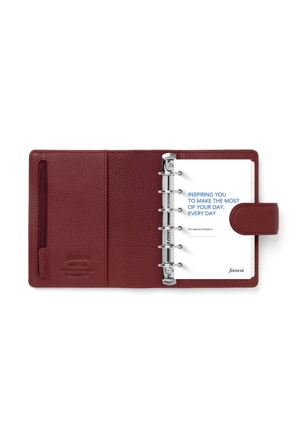 FFX Pocket Organiseur Norfolk Anneaux Standard-Organiseur Pocket-Filofax-Cassis-Papeterie du Dôme