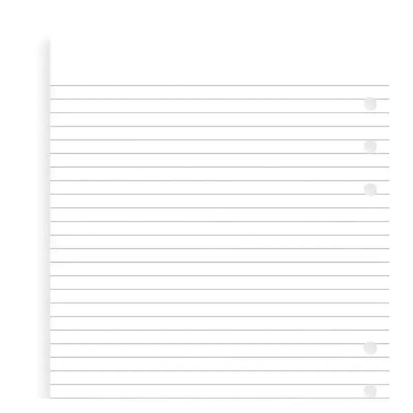 FFX Recharge A5 Feuilles Lignées Blanches-Recharge-Filofax-Papeterie du Dôme