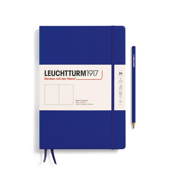 LCHT B5 Rigide-Carnet-Leuchtturm 1917-B5-Ink-Blanc-Papeterie du Dôme