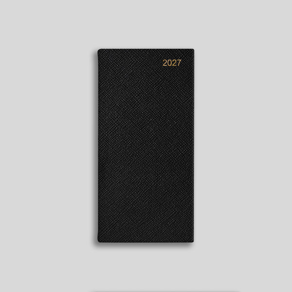 LSM Agenda Oxford Pocket Semainier-Agenda-Leathersmith of London-2027-Noir-Papeterie du Dôme