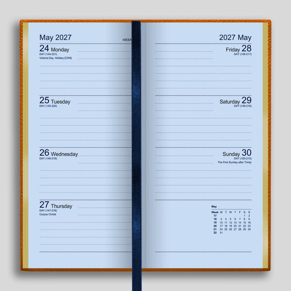 LSM Agenda Oxford Pocket Semainier-Agenda-Leathersmith of London-Papeterie du Dôme