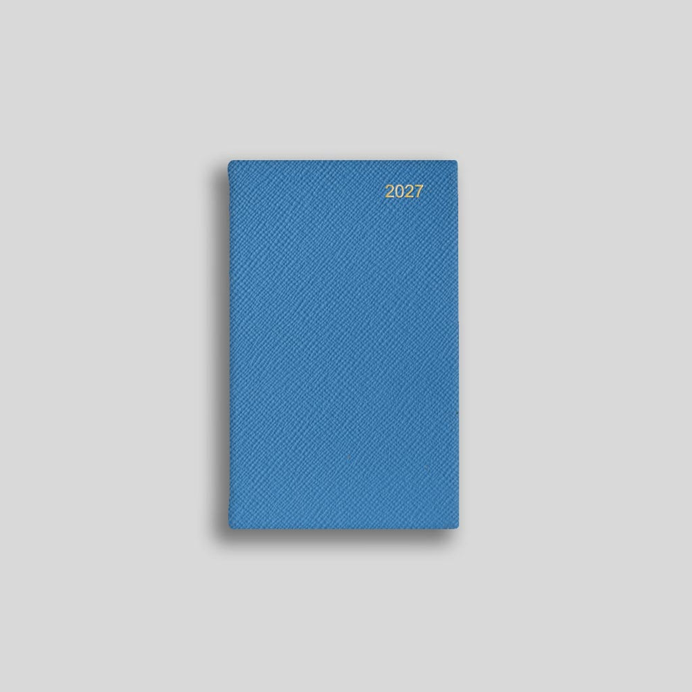 LSM Agenda Regent Pocket Semainier-Agenda-Leathersmith of London-2027-Bleu Capri-Papeterie du Dôme