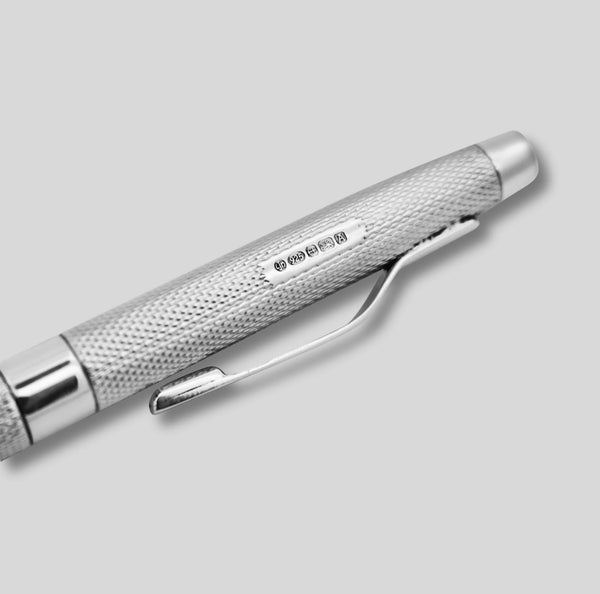 LSM Stylo Bille Regent Argent 925 Grain d'Orge-Stylo-Leathersmith of London-Papeterie du Dôme