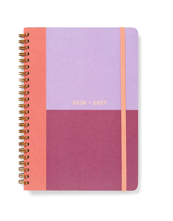 Letts Agenda Colour Block A5 Journalier Académique-Agenda-Letts-2026-2027-Raspberry-Papeterie du Dôme
