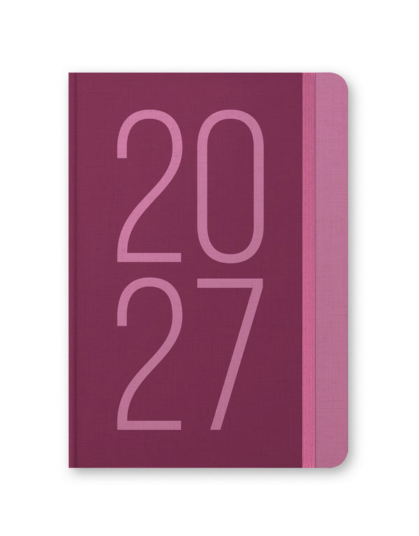 Letts Agenda Essence A5 Semainier Vertical-Agenda-Letts-2027-Rose-Papeterie du Dôme