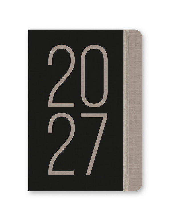Letts Agenda Essence A5 Semainier Vertical-Agenda-Letts-2027-Noir-Papeterie du Dôme