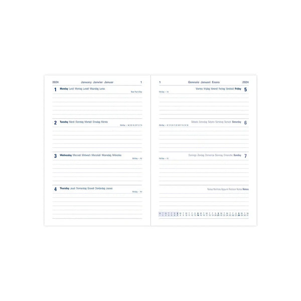 Letts Agenda Gradient A5 Semainier-Agenda-Letts-Papeterie du Dôme