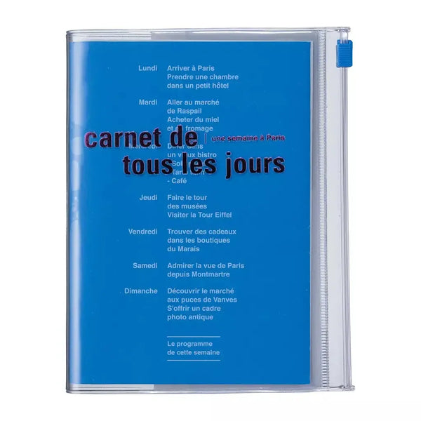 MARK'S Carnet A6 Zipper Days-Carnet-Mark's-Bleu océan-Papeterie du Dôme
