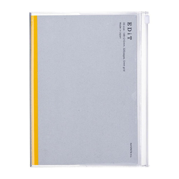 MARK'S EDiT Carnet A5 Pochette-Carnet-Mark's-Transparent-Papeterie du Dôme