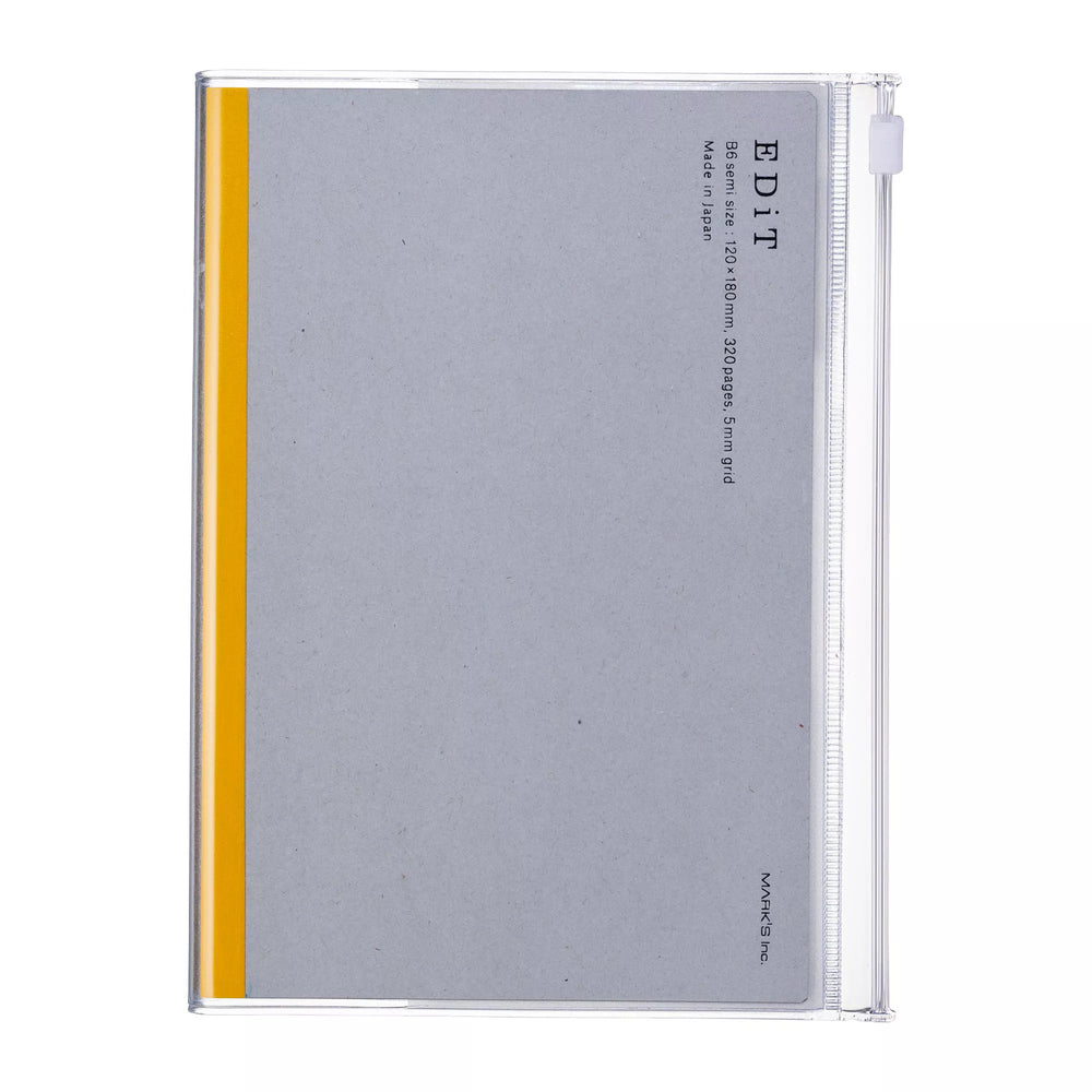MARK'S EDiT Carnet B6 Pochette-Carnet-Mark's-Transparent-Papeterie du Dôme