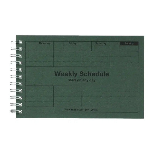 MARK'S Planning Hebdomadaire Dayfree-Calendrier-Mark's-Vert-Papeterie du Dôme