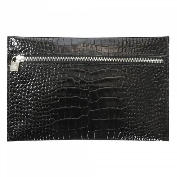 MGN Pochette Plate Zippée Savannah-Mignon-Noir-Papeterie du Dôme