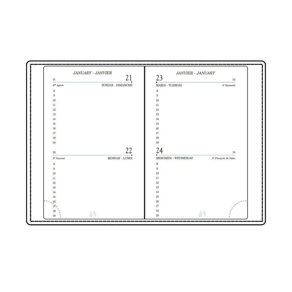 MGN Recharge Agenda A12R 2J/P avec Répertoire-Recharge Agenda-Mignon-Papeterie du Dôme