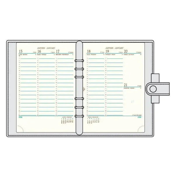 MGN Recharge Agenda AK22R Semaine/2 Pages-Recharge Agenda-Mignon-Papeterie du Dôme