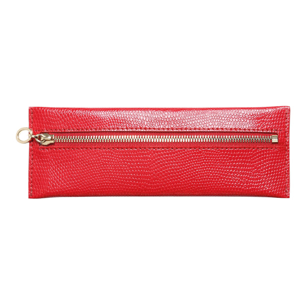 MGN Trousse Plate Zip Borneo-Trousse-Mignon-Rouge garance-Papeterie du Dôme