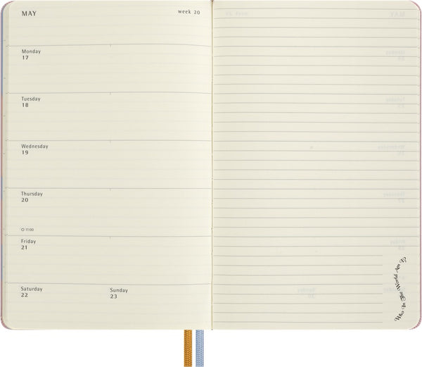 MSK Agenda Semainier & Carnet Alice au Pays des Merveilles Rigide 12 mois-Agenda-Moleskine-Papeterie du Dôme