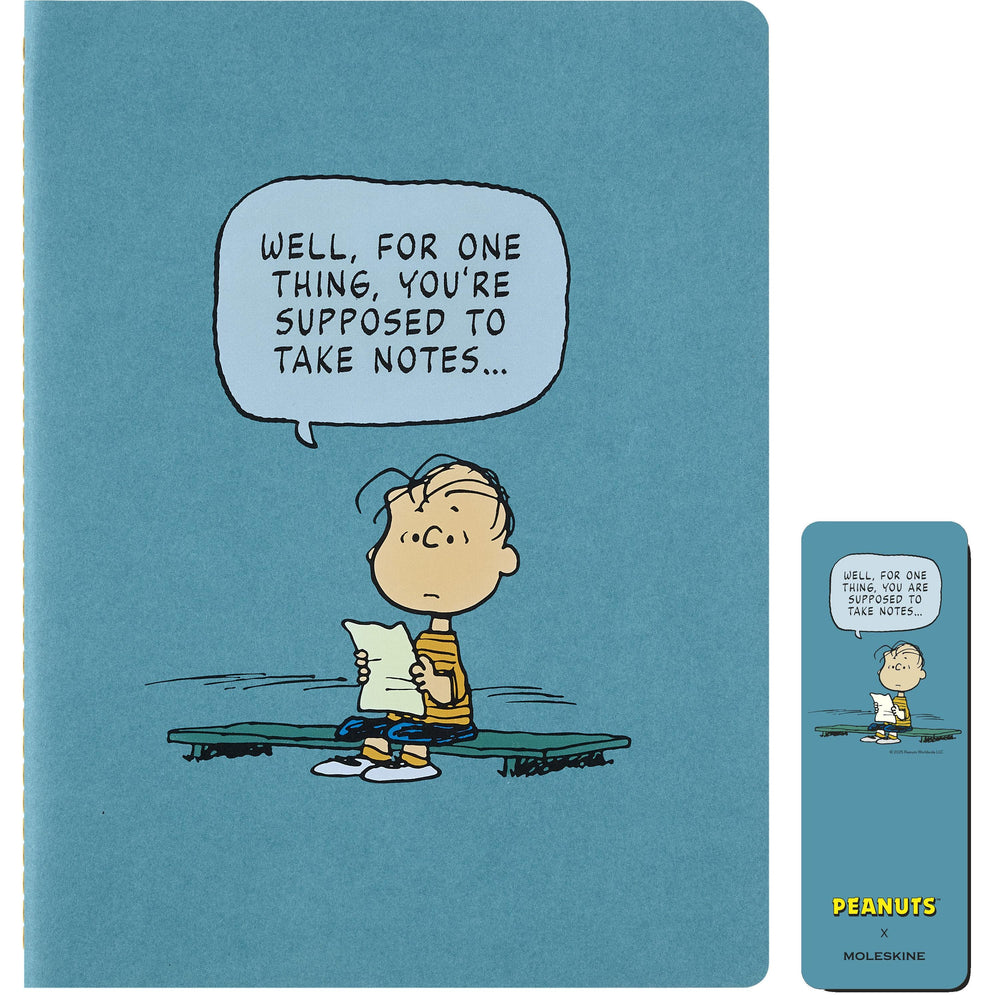 MSK Cahier Peanuts Linus Single-Cahier-Moleskine-XL 19x25-Souple-Papeterie du Dôme