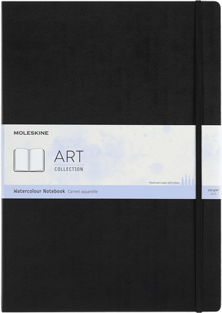 MSK Carnet Aquarelle Rigide-Carnet-Moleskine-Noir-Paysage-A3 29,7x42 cm-Papeterie du Dôme