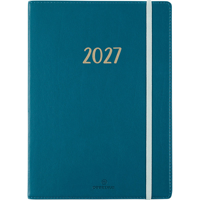 OBE Agenda Semainier A5 My Hello-Agenda-Oberthur-2027-Bleu canard-Papeterie du Dôme