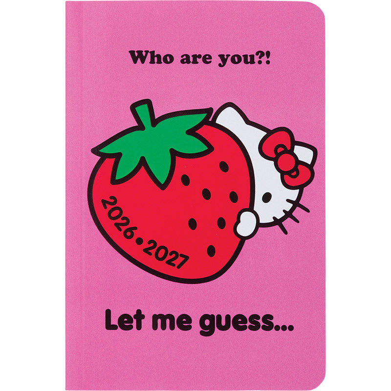 OBE Agenda Semainier Scolaire 15 Hello Kitty-Agenda-Oberthur-2026-2027-Fraise-Papeterie du Dôme