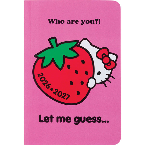 OBE Agenda Semainier Scolaire 15 Hello Kitty-Agenda-Oberthur-2026-2027-Fraise-Papeterie du Dôme