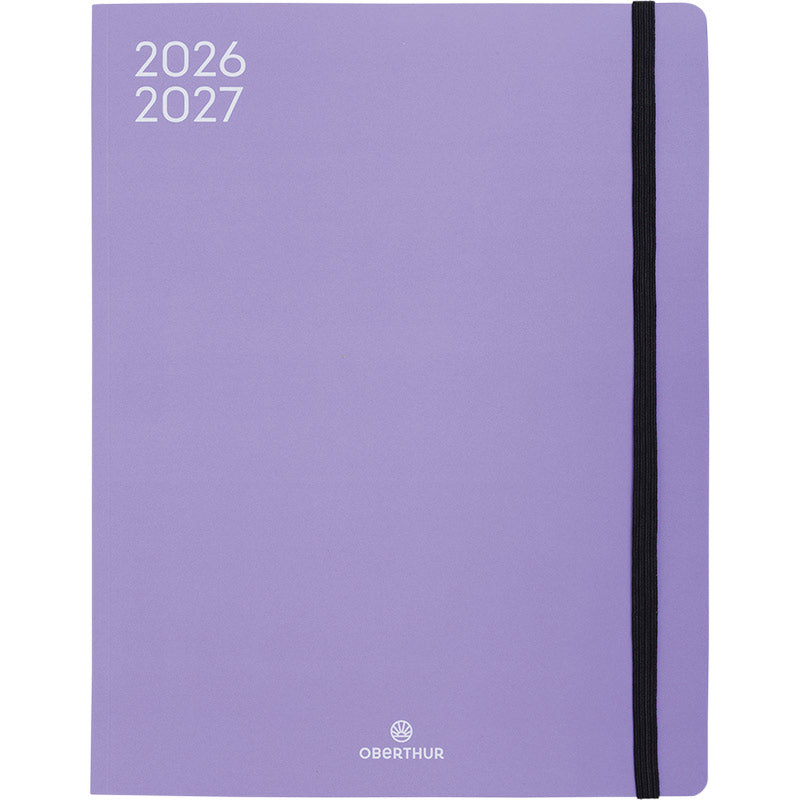 OBE Agenda Semainier Scolaire de Bureau 27 Split-Agenda-Oberthur-2026-2027-Lilas-Papeterie du Dôme