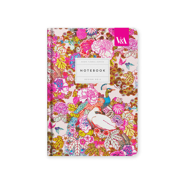 OHD Notebook Hardback A5 Neon Floral-Carnet-Ohh Deer-Peacock Floral-Papeterie du Dôme