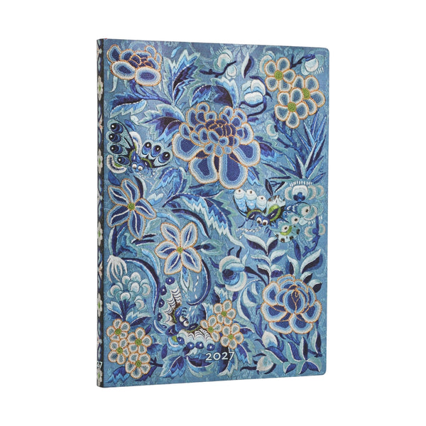 PBKS Agenda Midi Semainier Horizontal Flexis Souple-Agenda-Paperblanks-2027-Saule Bleu-Papeterie du Dôme