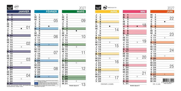 QVD Calendrier Origami 13 Arc en Ciel-Calendrier-Quo Vadis-Papeterie du Dôme
