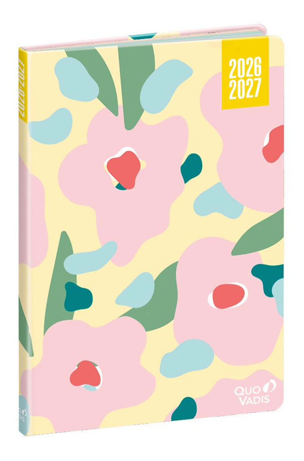 QVD Hebdo Color Canopy 21-Agenda-Quo Vadis-2026-2027-Fleurs-Papeterie du Dôme