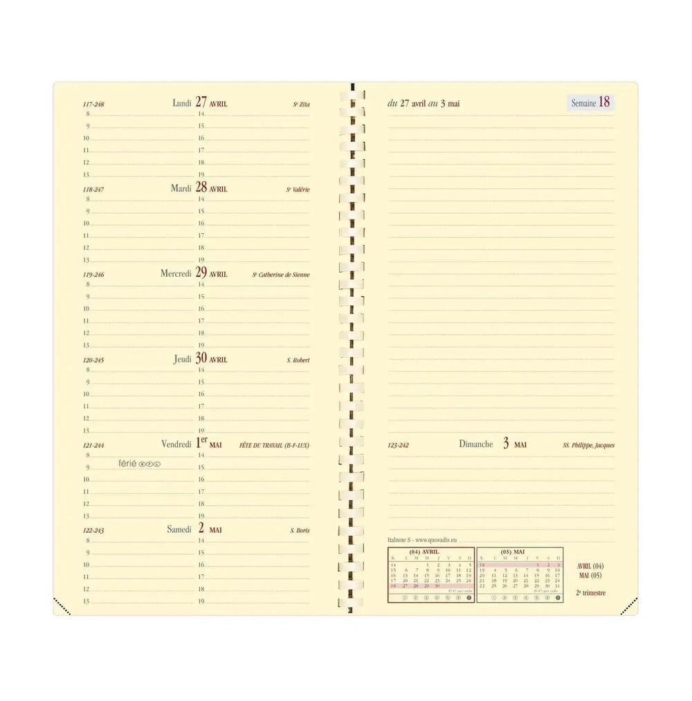QVD Recharge Agenda Italnote S-Recharge Agenda-Quo Vadis-Papeterie du Dôme