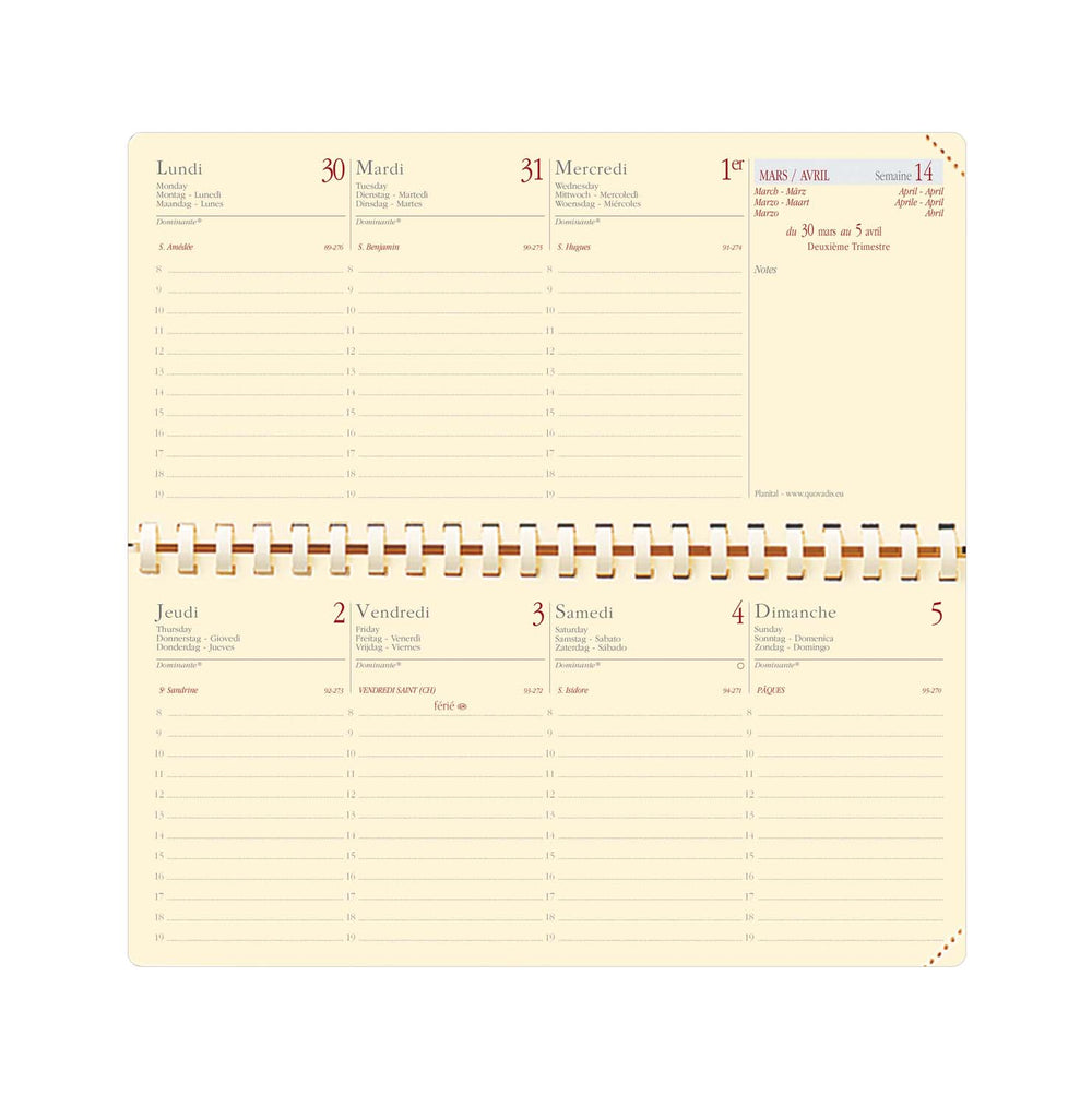 QVD Recharge Agenda Planital-Recharge Agenda-Quo Vadis-Papeterie du Dôme