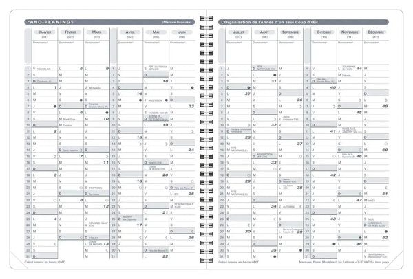 QVD Recharge Agenda Président S-Recharge Agenda-Quo Vadis-Papeterie du Dôme